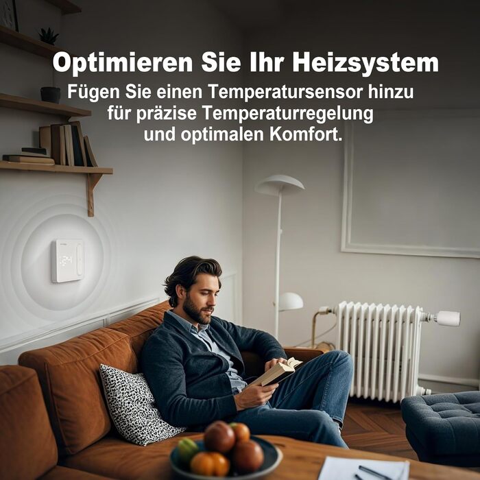 Smart термостат на радіатор 2 шт, Zigbee, бездротовий, сумісний з Tuya, Alexa, Google Assistant, для економії енергії