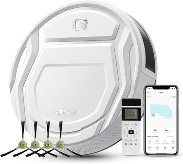 Робот-пилосос LEFANT M330 Pro з функцією миття підлоги, 5000Pa, лазерна навігація, уникнення перешкод PSD, керування через додаток та голосове керування (M210 з пультом ДУ)