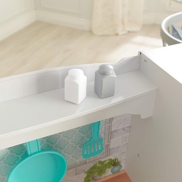 Дерев'яна іграшкова кухня KidKraft Countryside з аксесуарами та холодильником з магнітами, кухонні меблі для дітей від 3 років, 53424 [Ексклюзив від Amazon]