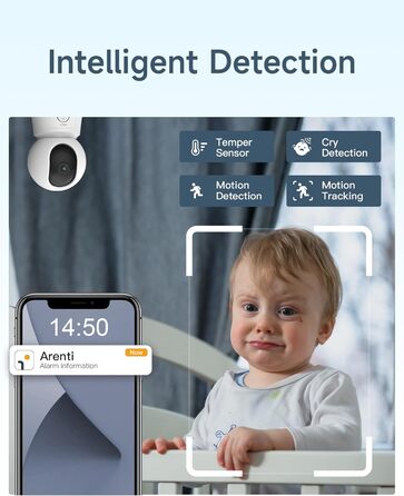 Радіоняня Arenti з камерою та додатком, 5