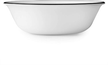 Штучний посуд для 6, стійка до відколів, інформація про зимовий мороз білого кольору недоступна, (чорно-білий, набір посуду), 18-