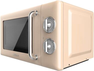 Мікрохвильова піч Cecotec Proclean 3010 Retro, 20 л, 700 Вт, механічна, 6 режимів, таймер до 30 хв, режим розморожування, вінтажний дизайн, зелений, сталевий корпус