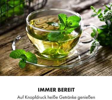 Klarstein Hot Spring Plus: Дозатор гарячої води, 5 л, LCD-дисплей, 45-95°C, нержавіюча сталь, захист від сухого кипіння та перегріву, блокування від дітей