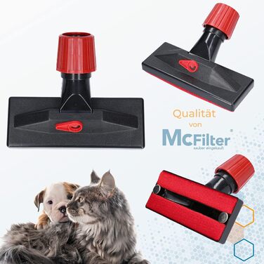 Насадка для пилососа McFilter для шерсті домашніх тварин (30-37 мм), з 2 підйомниками для ниток