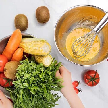 Чаші для змішування Umite Chef 6 шт із герметичними кришками 7/3,5/2,5/2/1,5/1 QT