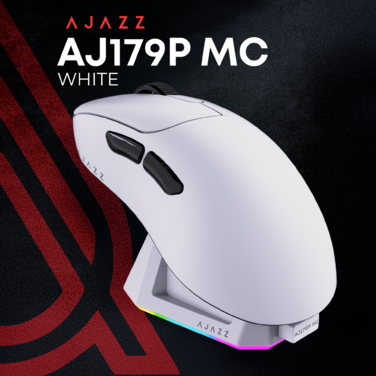 Бездротова ігрова миша Ajazz AJ179P MC White (AJ179P-MC-W)
