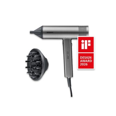 Іонізуючий фен для волосся Severin S-Style Speed Pro HC 0169, 2000Вт, BLDC-мотор, з диффузором та концентратором, антрацит
