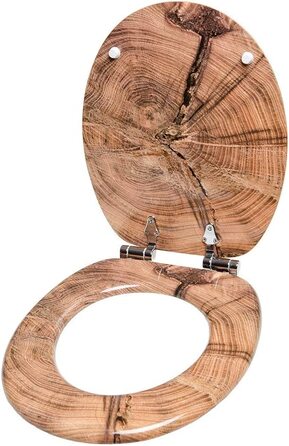 Сидіння для унітазу Sanilo з мікроліфтом Old Tree, міцна кришка, легкий монтаж