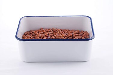 Емальований контейнер HoneyWare CLASSIC LINE з кришкою, 1,9 л, термостійкий до 400°C, підходить для плити, духовки, гриля та зберігання їжі