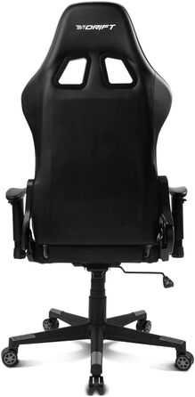 Ігрове крісло DRIFT DR175GRAY, професійне, екошкіра, 2D підлокітники, клас 4, обертальне, чорний/сірий