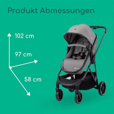 Дитяча коляска Bebeconfort Breeze Trio 3-в-1, 0-4 роки, до 22 кг, i-Size, компактна, сірий камінь