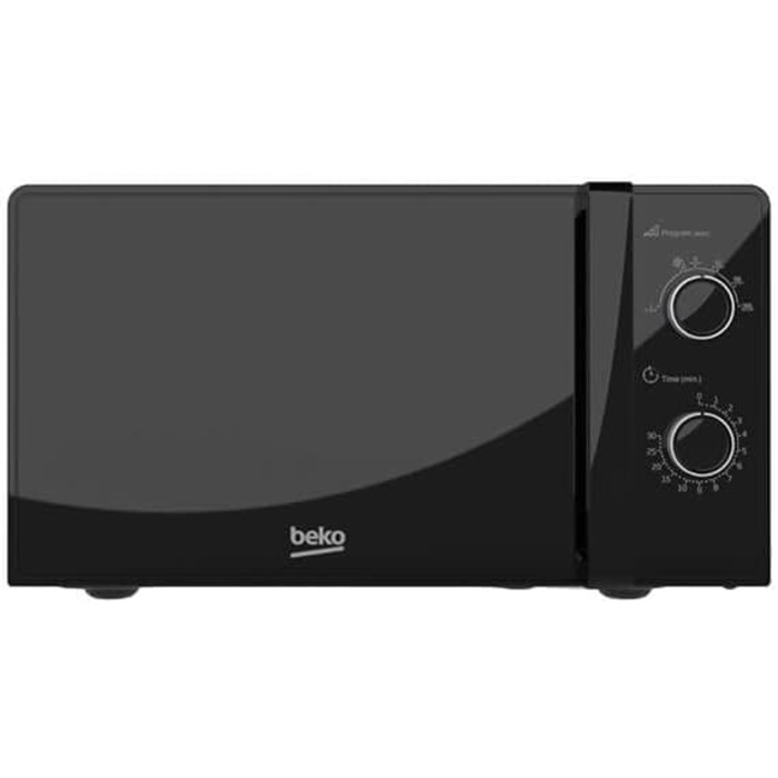 Мікрохвильова піч Beko MOC20100BFB, 20 л, 700 Вт, 5 режимів, розморожування та підігрів, механічне керування, чорна