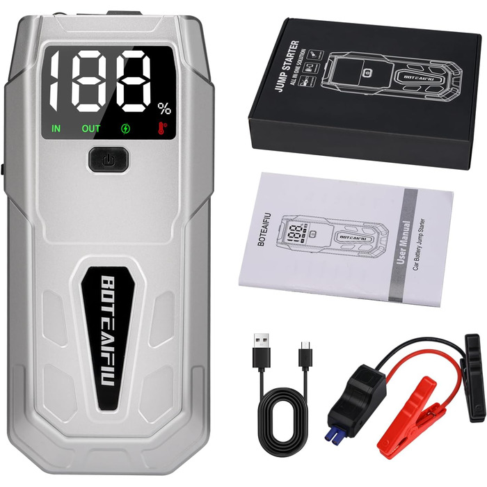Портативний пусковий пристрій Auto-Starthilfe: Powerbank 5000A для автомобілів до 9.5л бензину або 8.0л дизеля