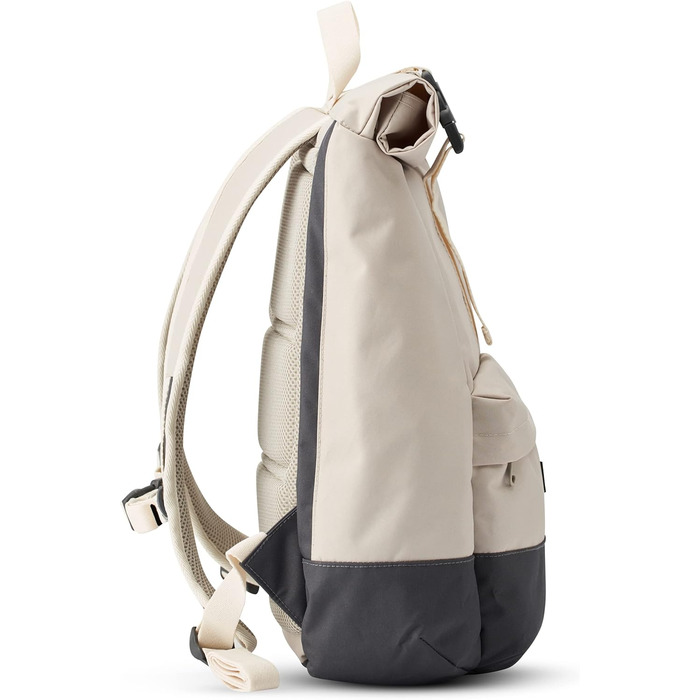 Рюкзак LARKSON Rolltop ALVA для жінок і чоловіків, водостійкий, для ноутбука, університету, бізнесу і подорожей, з переробленого PET, колір пісочний