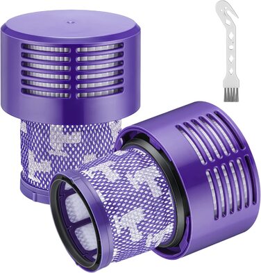 Миючий фільтр JORAIR для пилососа Dyson V10 SV12, сумісний із Absolute, Animal, Total Clean, Motorhead, змінний фільтр, набір 2 шт, заміна DY-969082-01