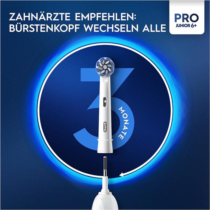 Електрична зубна щітка для дітей Oral-B Pro Junior, зелена