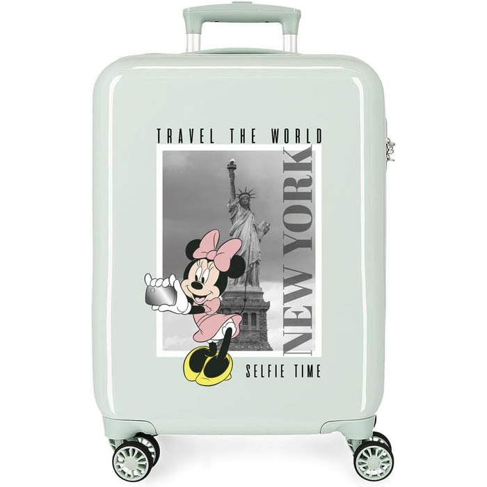 Дитяча валіза Disney Mickey & Minnie, кабінна, зелена, Нью-Йорк, універсальний розмір