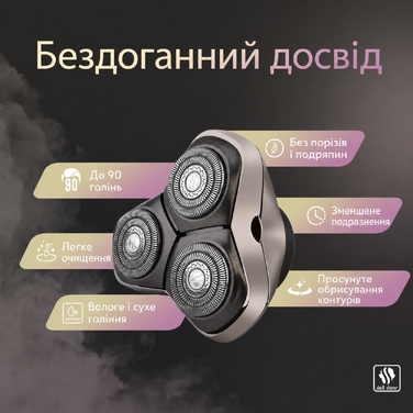 Запасні леза для бритви Skull Shaver Baron PRO (3 шт.) для моделей Pitbull, Palm та Butterfly