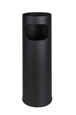 CAMPALO 2-в-1 вулична попільничка та смітник, 58x20 см, чорна