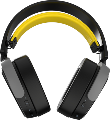 Бездротова ігрова гарнітура Ajazz AHM09 MAX Black Gray Yellow (AHM09-MAX-BGY)