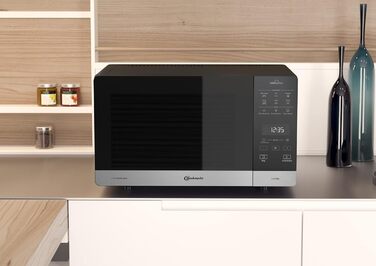 Мікрохвильова піч Bauknecht MW 59 MB, 25 л, 800 Вт, з кварцовим грилем 900 Вт, 3D-система, автоматичні програми, настільна, чорна