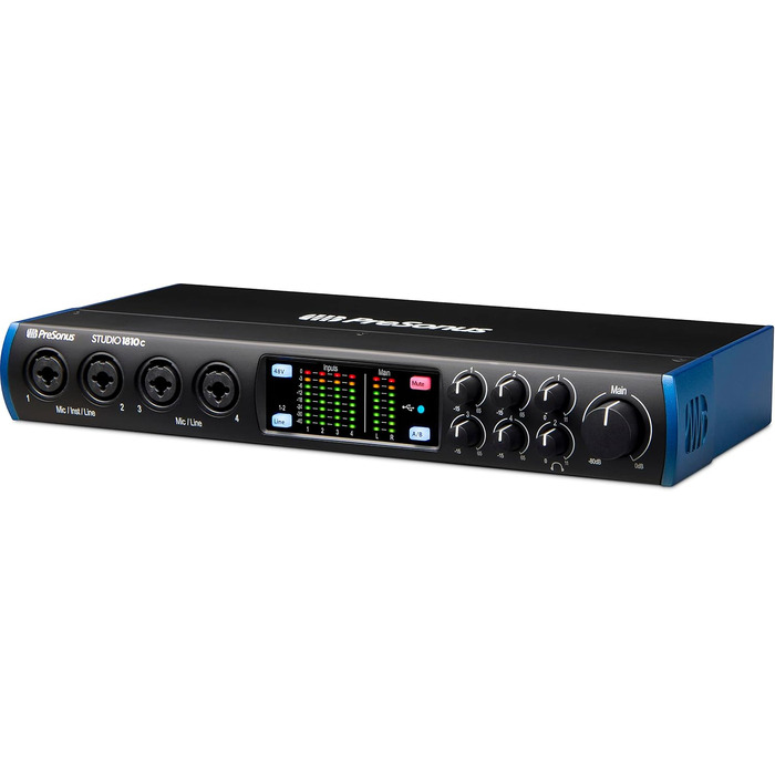 Аудіоінтерфейс PreSonus Studio 24c USB-C для запису, стрімінгу та подкастингу з програмним пакетом Studio One Artist та Ableton Live Lite