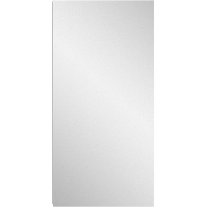 Дзеркальна шафка для ванної xonox.home Vira X2LA9723, біла, меламін, 38x77x18 см, з великою дзеркальною поверхнею, 1-дверна