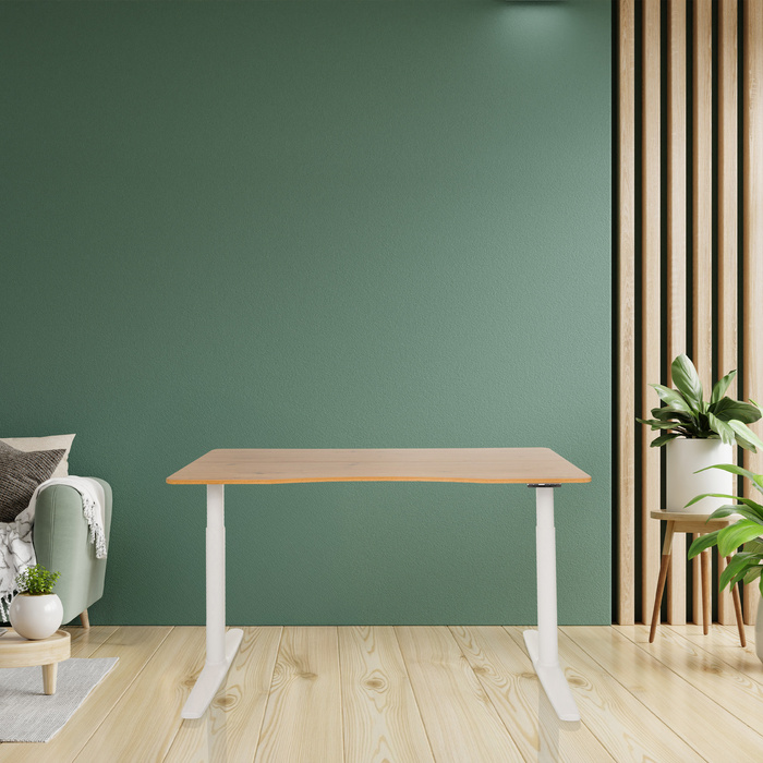 Письмовий стіл STAND PRO R 140 x 70 з електричним регулюванням висоти дуб hjh OFFICE