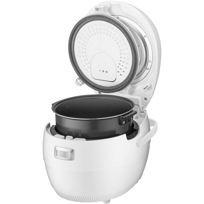 Мультирісварка та пароварка Cuckoo CR-1020F, 1.8 л, 890 Вт, 14 програм, таймер, функція автоочищення, біла