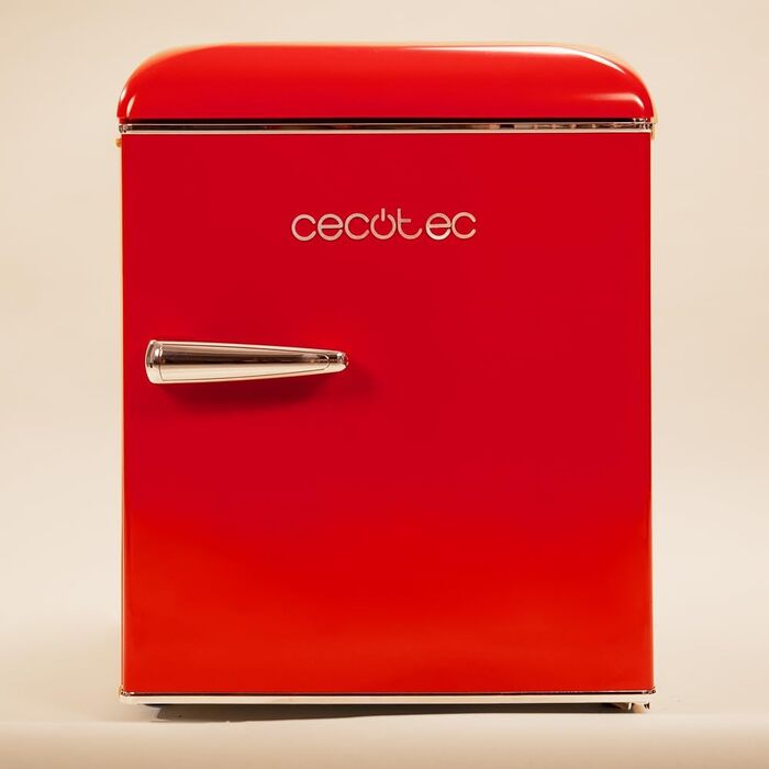 Міні-холодильник Cecotec Bolero CoolMarket TT Origin 45L, ретро, червоний, з морозильною камерою, клас енергоефективності E, 55 см, 44,7 см