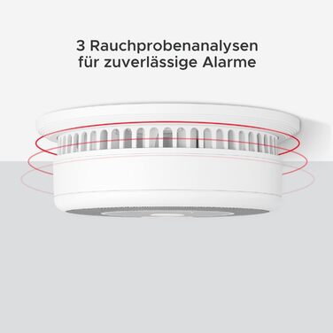 Датчик диму та CO X-Sense SC07 з LCD-дисплеєм, автономний, 10 років, з тестуванням, 360°