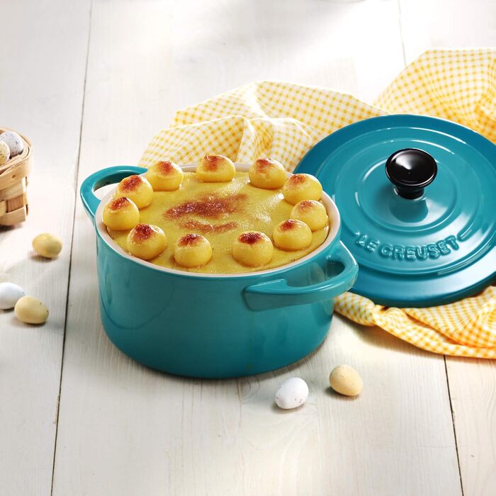 Le Creuset Міні-кокот із кам'яної кераміки, 200 мл, 10x5 см, бірюзовий