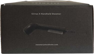 Ручний відпарювач Steamery Cirrus X, 1200 Вт, нержавіюча насадка, швидкий нагрів 20 с, для одягу, чорний