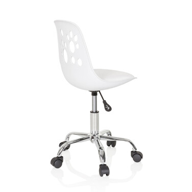 Дитячий стілець-оберталка FANCY I, білий, hjh OFFICE