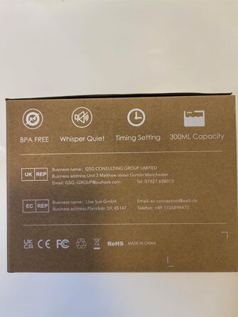 Аромадифузор зволожувач повітря WD&CD, 300 мл, темно-коричневий, ультразвуковий, LED підсвітка, авто відключення, для ефірних олій, спальня, офіс, йога, SPA