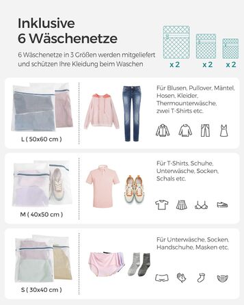 Кошик для білизни SONGMICS з кришкою, 90 л, 2 відділення, знімний мішок з ручками, ручне плетіння, для спальні та ванної, 33x46x60 см, білий