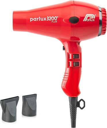 Фен для волосся Parlux 3200 Plus червоний, професійний