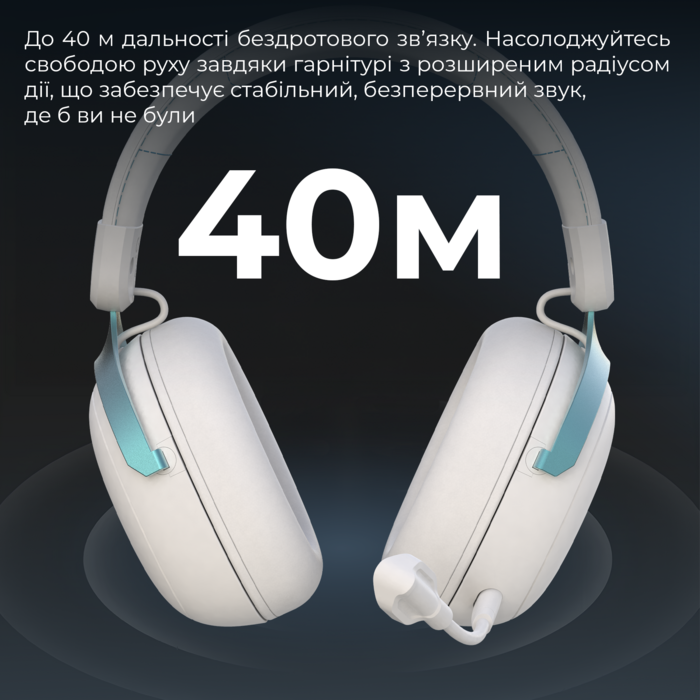 Бездротова ігрова гарнітура GamePro Asgard Freya Pro (HSW201WB)