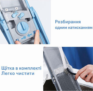 Овочерізка ONCE FOR ALL із контейнером, багатофункціональна скиборізка для картоплі, моркви, цибулі та огірків, шаткувальниця, джулієн для фрі, колір блакитний