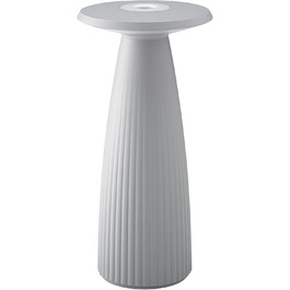 LED лампа SIGOR Nuflair на акумуляторі з вазою для квітів, IP54, 24 см, 12 годин роботи, сірий колір