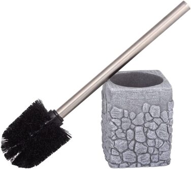 Йоржик для унітазу Grey Stone, сіра кам'яна основа
