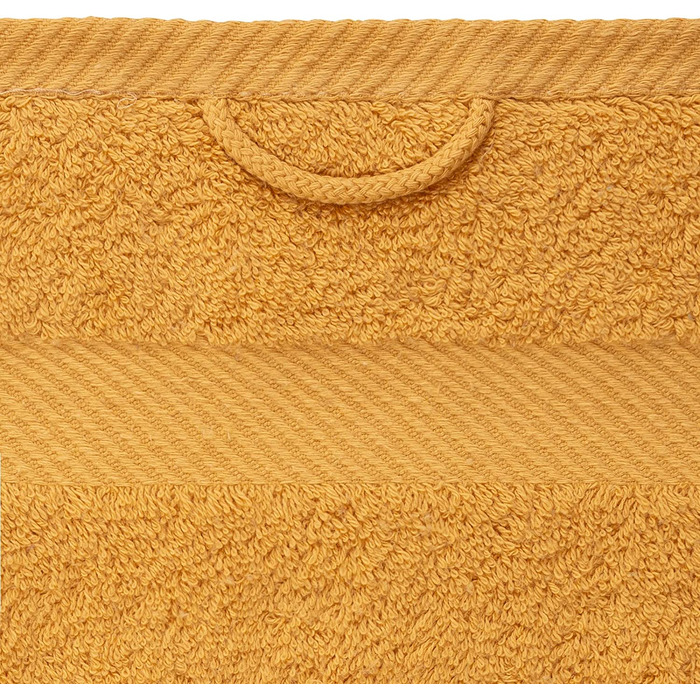 Набір рушників для обличчя Luckytowel 10 шт, 30x30 см, 100% бавовна, 600 г/м², сертифікат Oeko-Tex, золотий колір