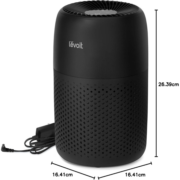 Очисник повітря Levoit Core Mini для алергіків, компактний фільтр для дому та офісу, чорний
