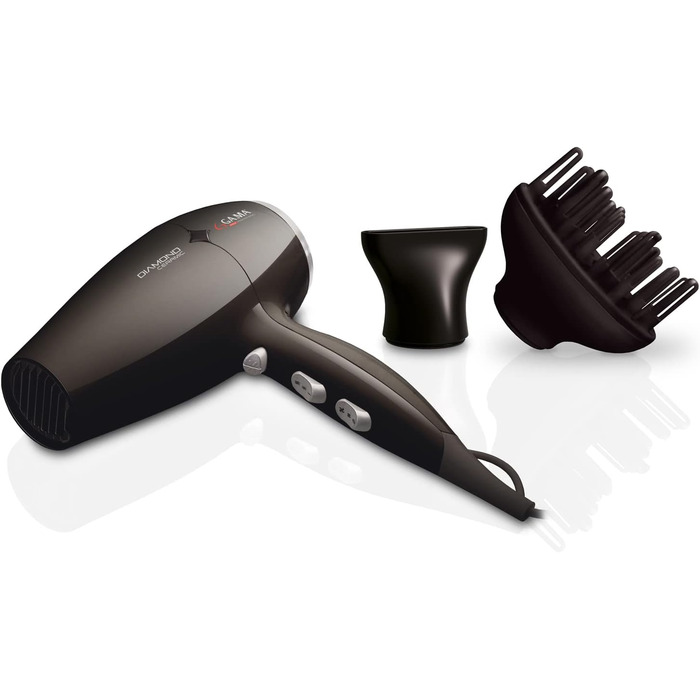 Фен для волосся Gama Italy Professional GH0301, чорний, професійний