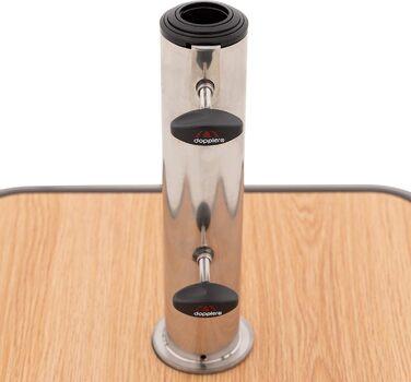 Сонячна парасоля Doppler AluPro Neo Push Up 200x250 см, алюмінієва, для балкона та тераси, нахиляється, з регулюванням висоти, відкриття/закриття Push-механізм