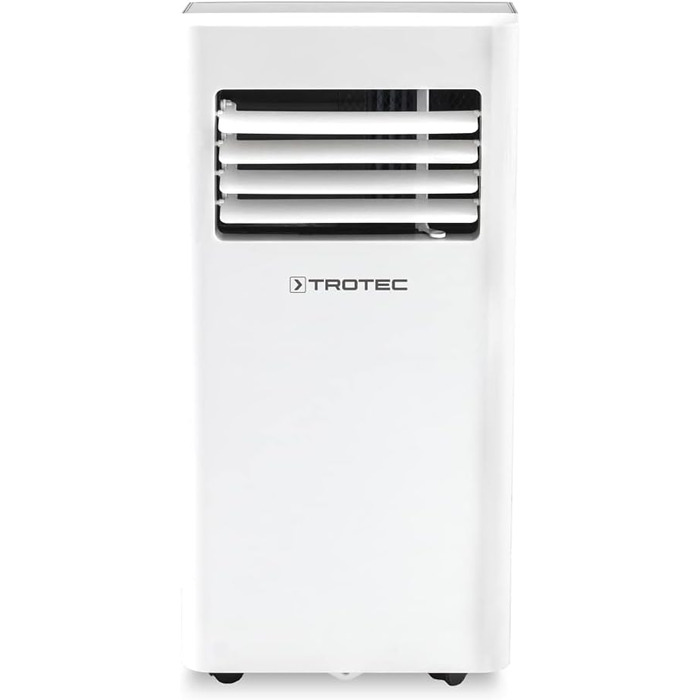 Мобільний кондиціонер TROTEC PAC 2600 X 3-в-1: охолодження, вентиляція, осушення, 2,6 кВт (9000 BTU/год) для приміщень до 34 м², 2 швидкості вентиляції