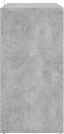 vidaXL Тумба для взуття з 5 полицями, настінна, бетонно-сіра, 60x35x70 см, ДСП