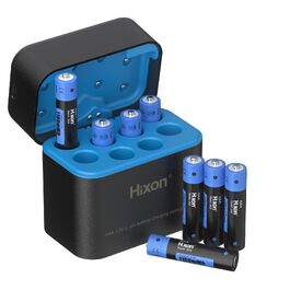 Набір акумуляторів Hixon AAA Li-ion 1.5V (8 шт) з інтелектуальним зарядним пристроєм, 1100mWh, висока ємність та струм розряду 2A