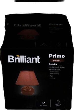 Настільна лампа Brilliant Primo червона, арт. 61047/01