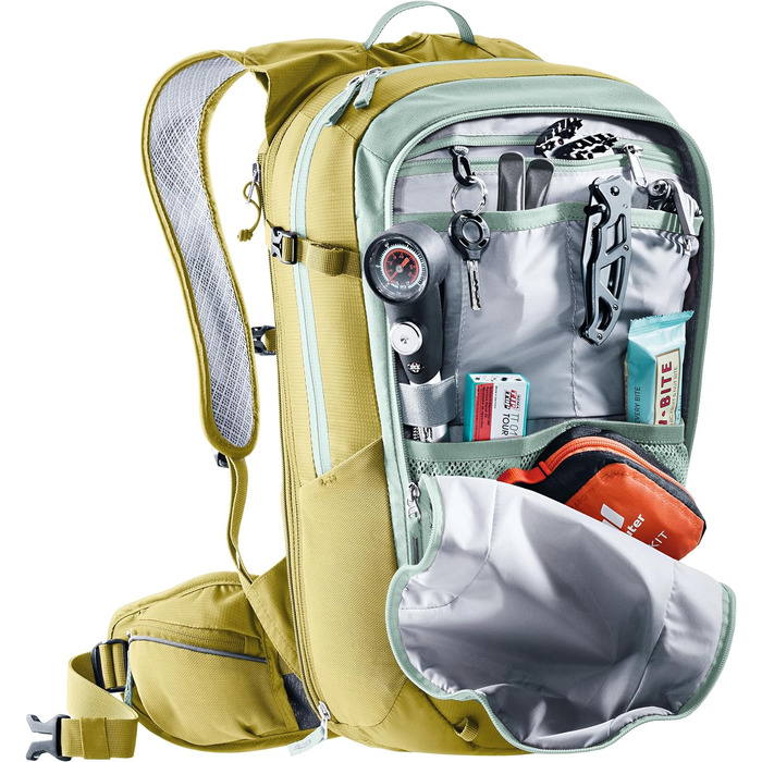 Жіночий велосипедний рюкзак Deuter Compact EXP 12 SL 12 л, блакитний/лаймовий